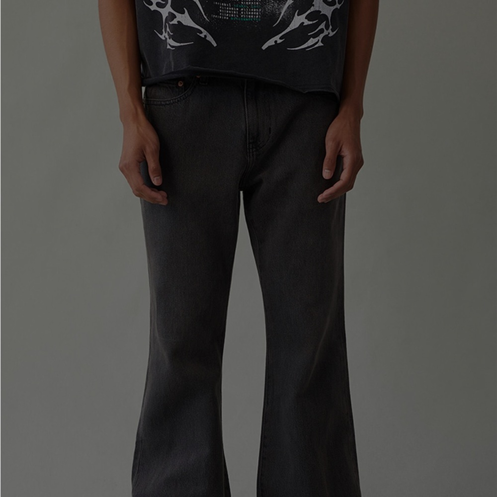 Pacsun Jordan Baggy Bootcut Jeans Black - Picture 5 of 5